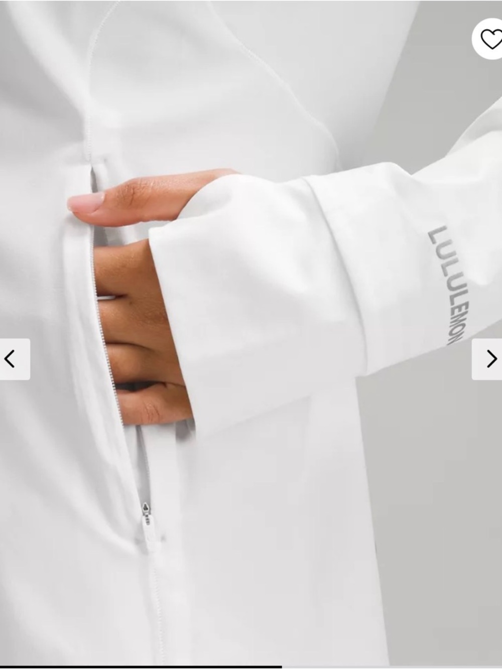 Lululemon Mist Over Windbreaker Jacket | White | Size 6 - Picture 4 of 16